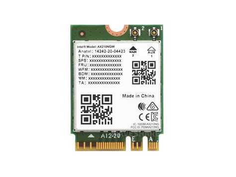 Intel WiFi 6E AX210 Gig 产品规范 .